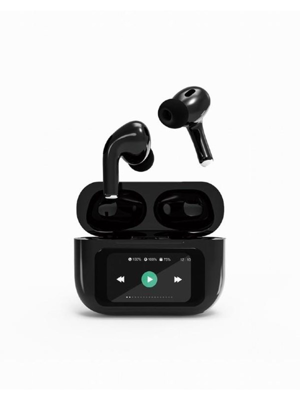 Gembird BT TWS in-ears with LCD display and ANC - Sort