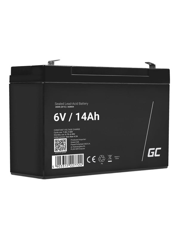 Green Cell Batteri Blysyre 14Ah