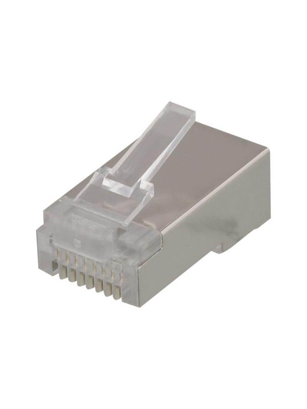 DELTACO RJ45 connector for patch cable, Cat5e, shielded, 20pcs