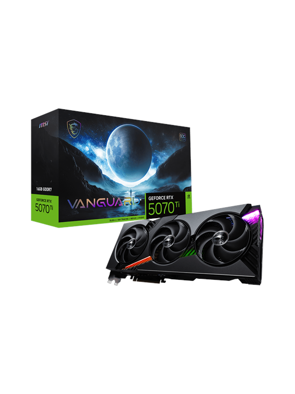 MSI GeForce RTX 5070 Ti Vanguard SOC - 16GB GDDR7 RAM - Grafikkort