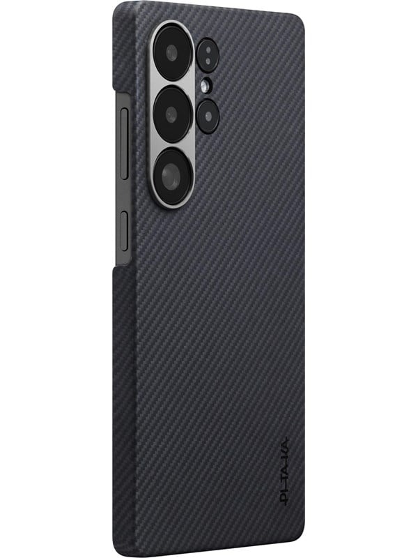 PITAKA Ultra-Slim Case Black/Grey Twill - Samsung Galaxy S25 Ultra