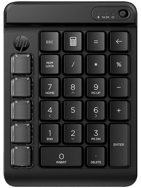 HP 435 Programmable Wireless Keypad (7N7C3AA) - Numpad - Engelsk - Sort