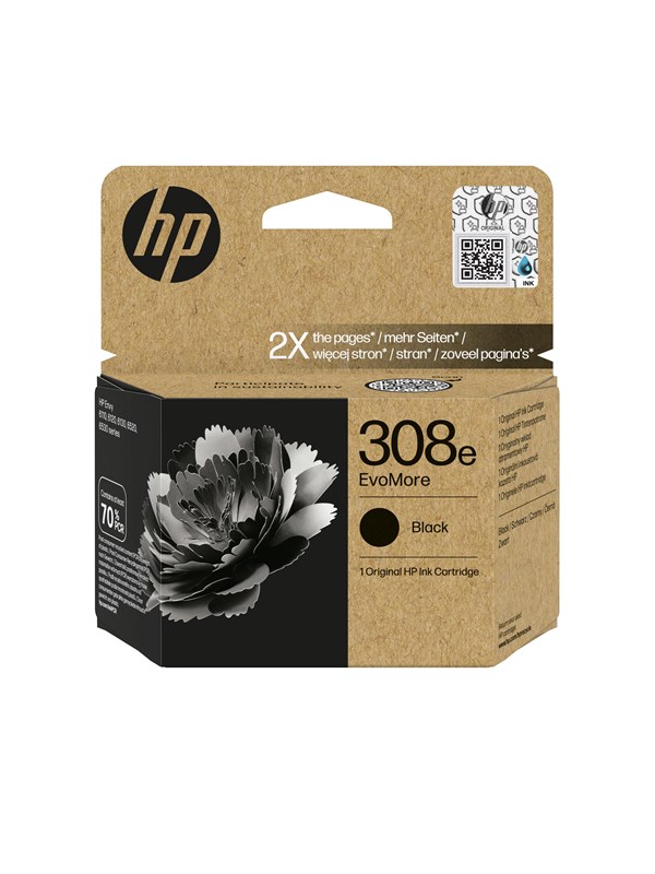 HP HP 308E (XL) Blækpatron sort 7FP22UE Modsvarer: N/A