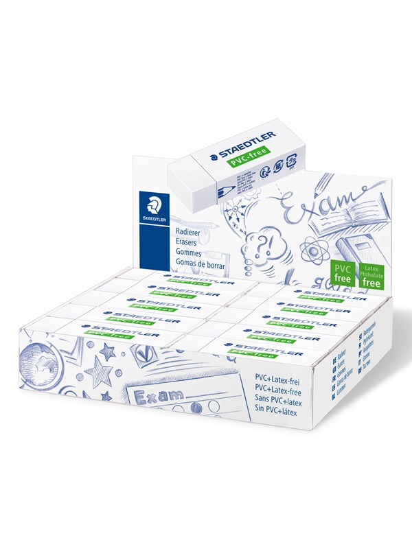 Staedtler PVC FRIT viskelæder 65x23x13mm, ÆSKE 20 STK billede