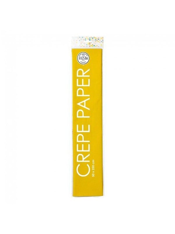Globos - Crepe paper yellow 50x250cm