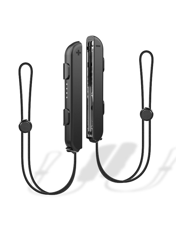 Trade Invaders Pair of Wrist Straps for Joy-Con - Metal Rail - Black - Nintendo Switch billede