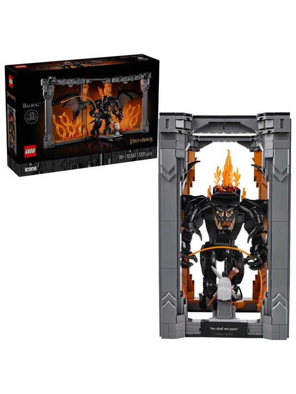 LEGO 10367 Icons The Lord of the Rings: Balrog Bookend - GEEKD.dk