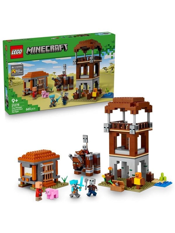 LEGO Minecraft 21278 Røverforposten og ravager billede