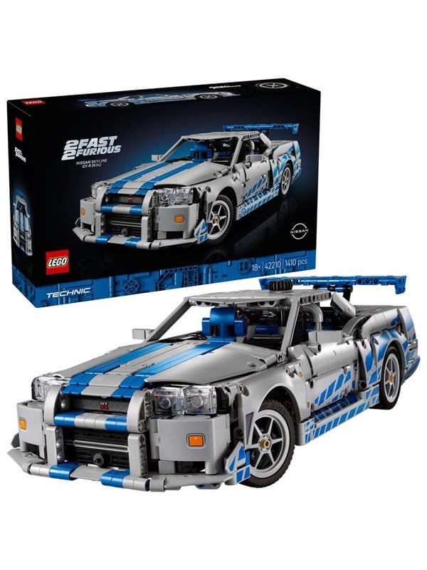 LEGO 42210 Technic 2 Fast 2 Furious Nissan Skyline GT-R(R34) - GEEKD.dk