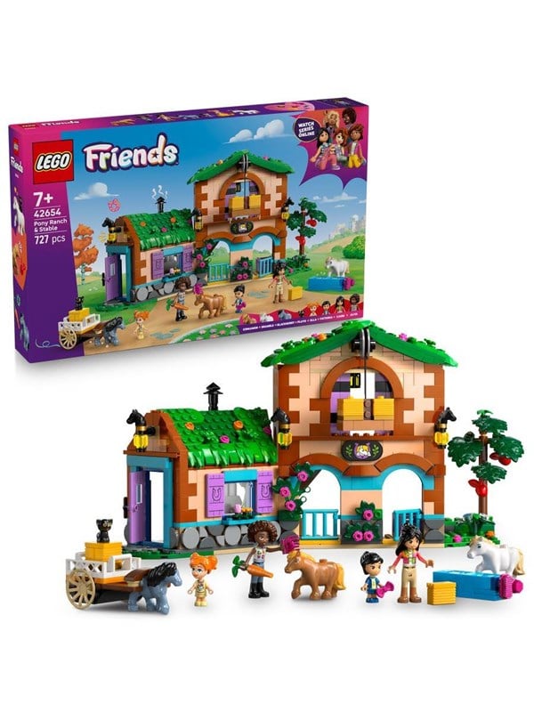LEGO ® Friends - Ponyfarm Og Stald 42654 - 727 Dele