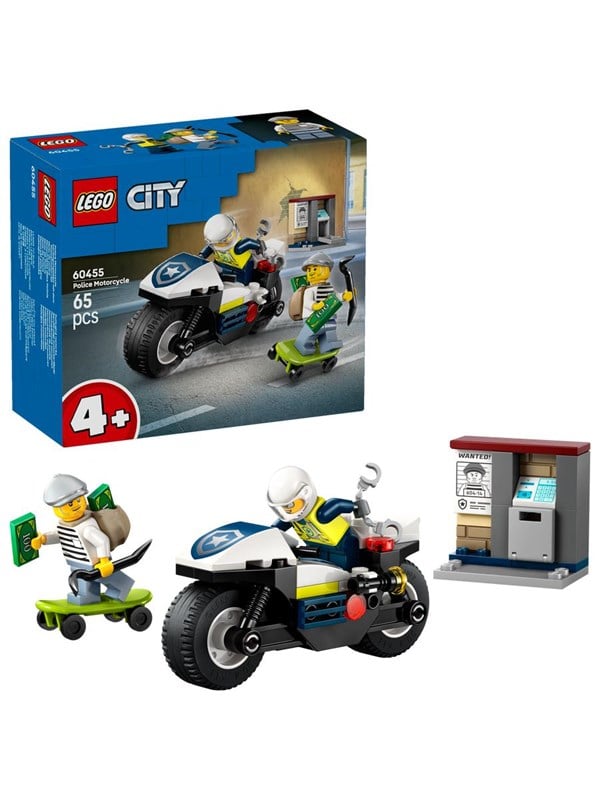 LEGO City 60455 Politimotorcykel på forbryderjagt