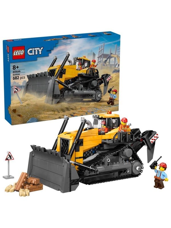 LEGO City 60466 Gul bulldozer billede