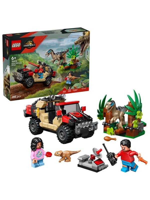LEGO Jurassic World 76972 Offroad-flugt fra raptor billede