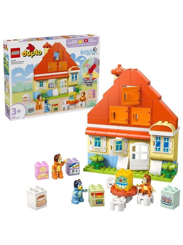 LEGO DUPLO Bluey - Blueys Familiehus med Hukommelsesspil - GEEKD.dk
