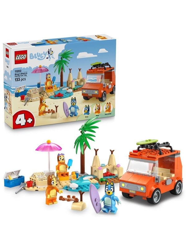 LEGO Bluey 11202 Blueys familie-biltur til stranden