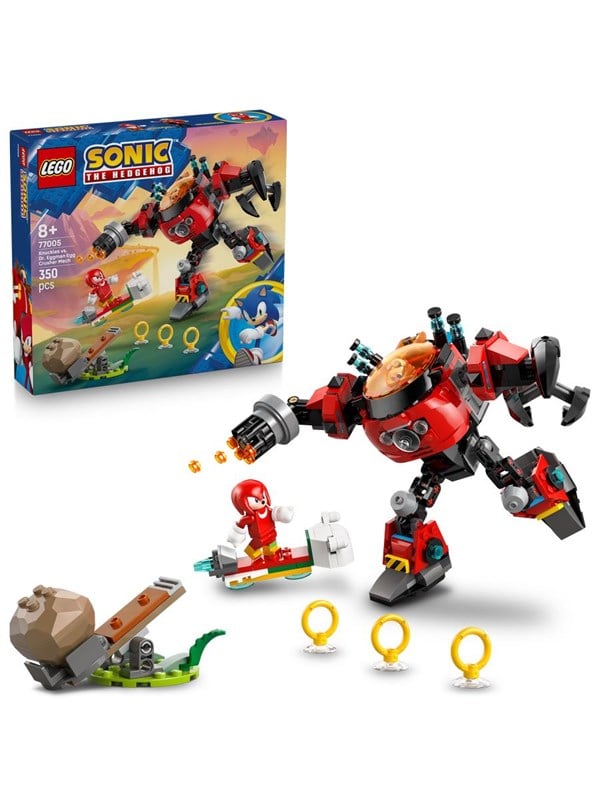 LEGO Sonic 77005 Knuckles mod dr. Eggmans Egg Crusher-mech billede