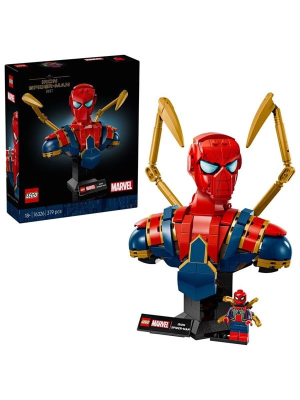 LEGO - Super Heroes - Iron Spider-Man Bust (76326) - GEEKD.dk