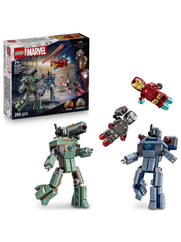 LEGO Super Heroes 76320 Iron Man og War Machine mod Hammer-droner LEGO Super Heroes 76320 Iron Man og War Machine mod Hammer-droner