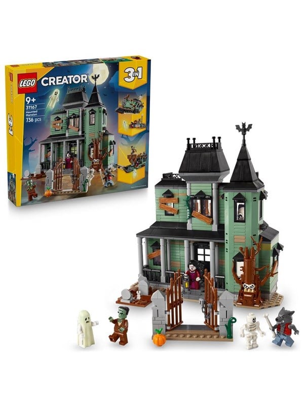 LEGO ® Creator - Hjemsøgt Palæ 31167 - 3-i-1 - 736 Dele