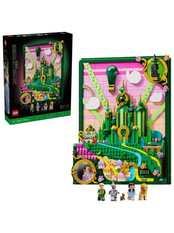 LEGO Wicked 75685 Emerald City-vægkunst billede
