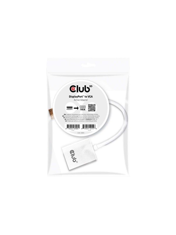 Club 3D CAC-2003 - Video transformer - DisplayPort - VGA