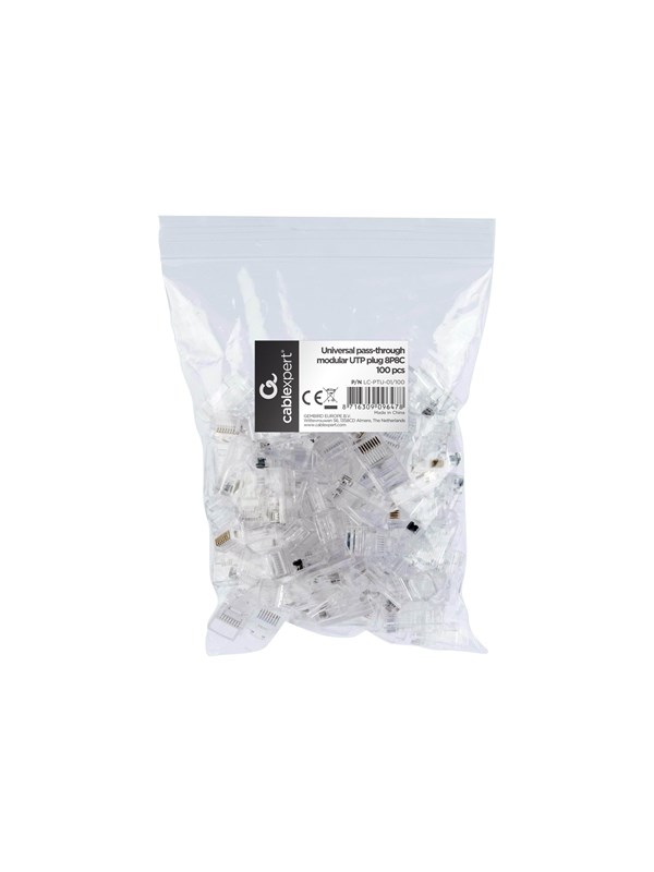 Gembird Modular Plug - Netværk-konnektor - RJ-45 (han) - UTP (pakke med 100)