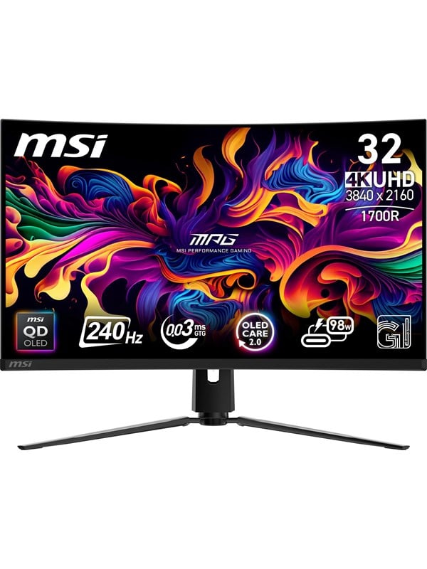32" MSI MPG 321CURXDE - 3840x2160 - 240Hz - QD-OLED - KVM switch