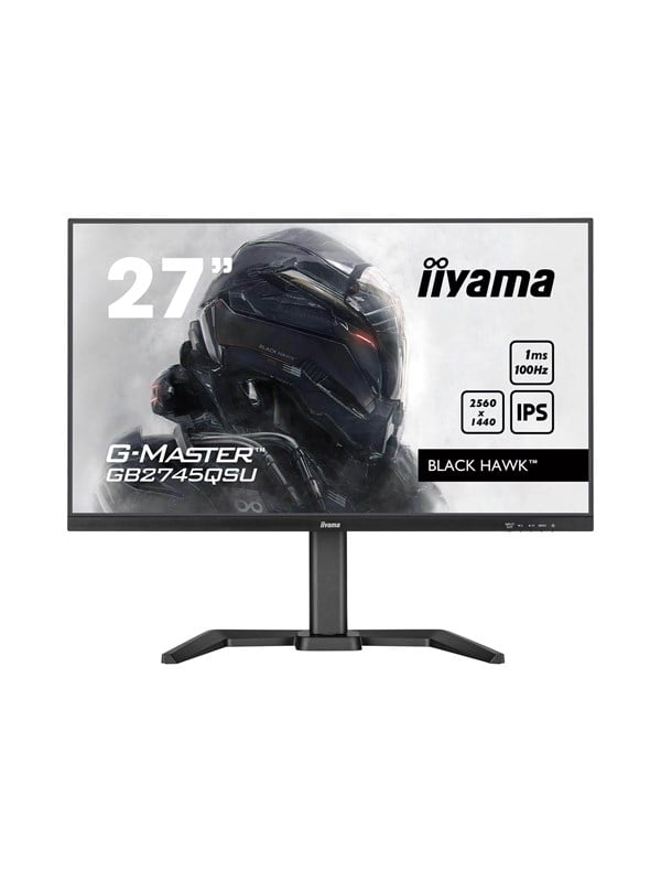 iiyama G-MASTER Black Hawk GB2745QSU-B2 27 2560 x 1440 (2K) HDMI DisplayPort 100Hz Pivot Skærm