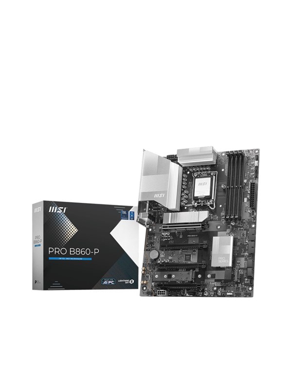 MSI PRO B860-P Bundkort - Intel B860 - Intel LGA1851 - DDR5 RAM - ATX