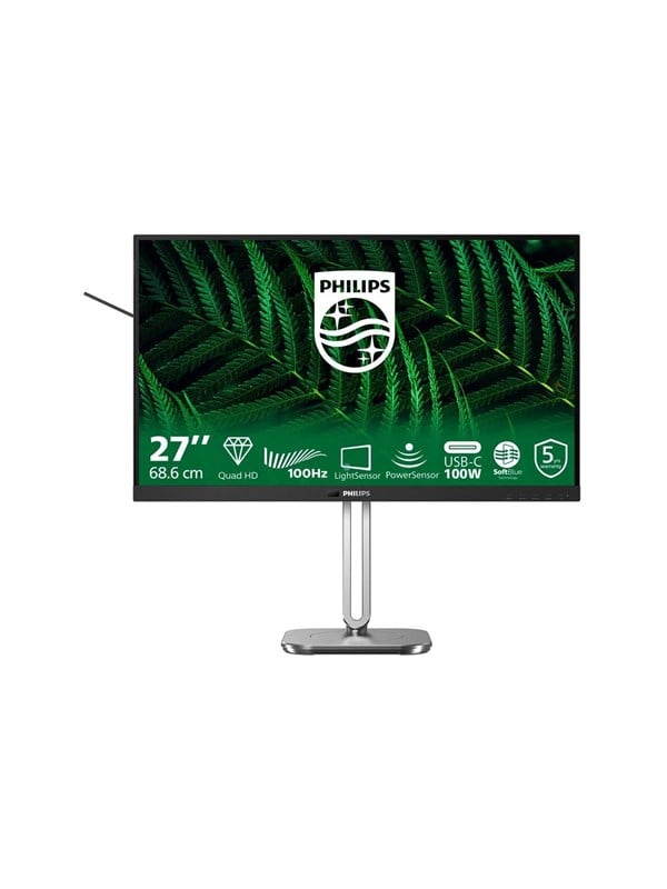 Skærm 27" Philips 5000-serien 27B2G5601 - QHD IPS, 100 Hz, USB‑C