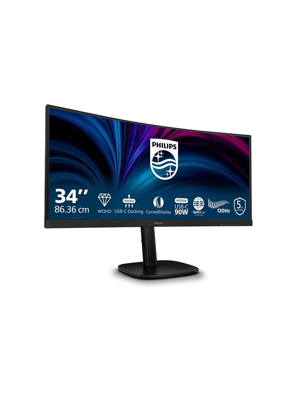 34" Philips 34B2U3600C - 3440x1440 (UWQHD) - 120Hz - VA - KVM switch billede