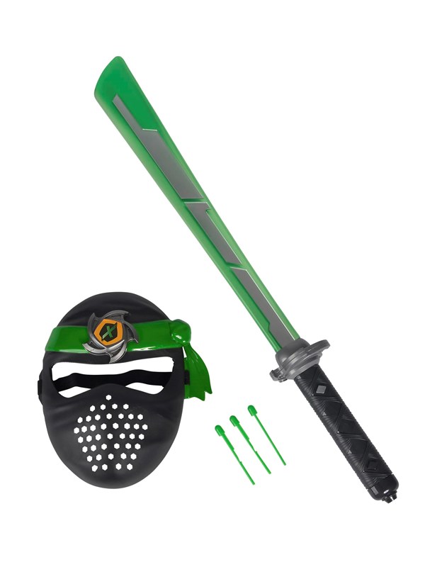 Køb Ninja Sæt Med Lys Og Lyd - Inkl. Sværd Og Maske