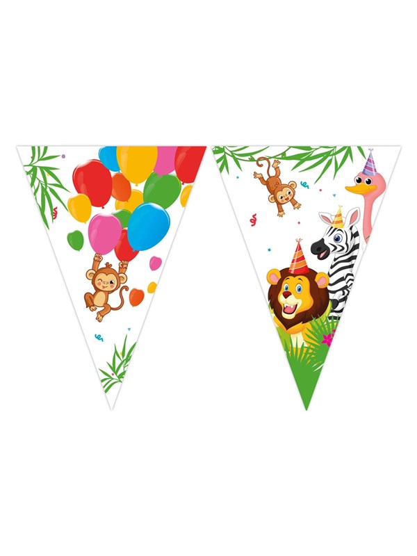 Globos - Paper Bunting Jungle Balloons. 3mtr.