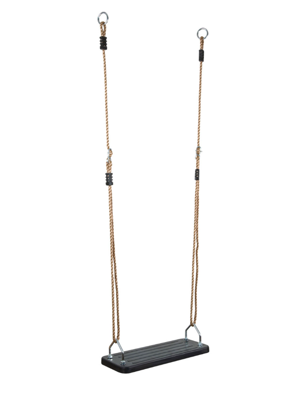 Hudora Rubber Gynge med Gummibræt - Max 100kg - Sort