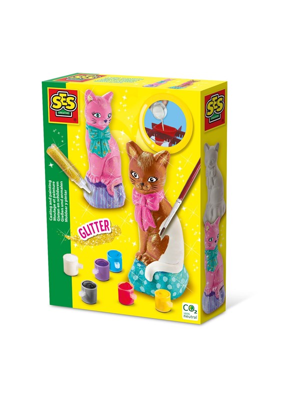 SES Creative Afstøbning og maling - kat - (S01218)