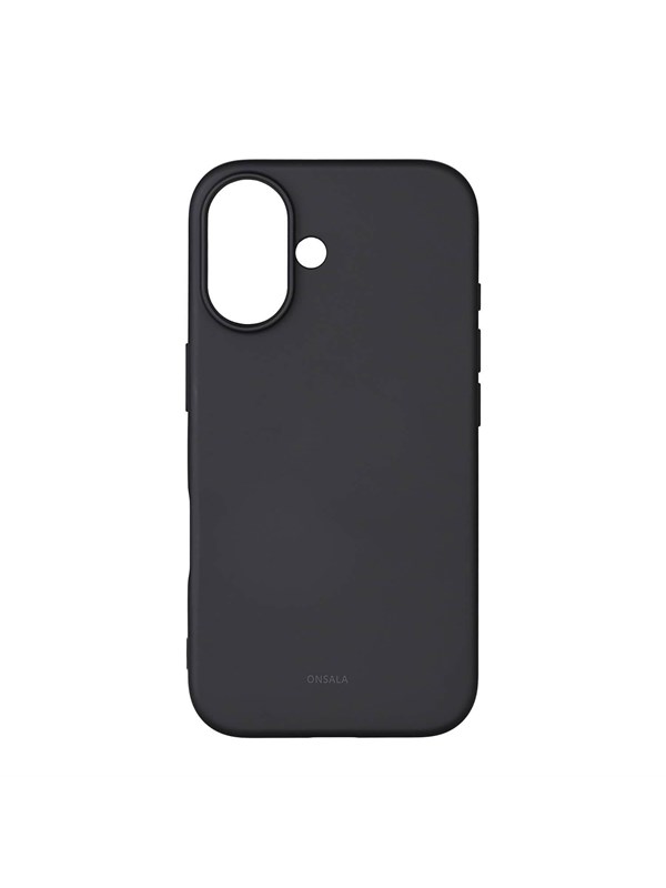 Onsala Mobilcover med Silikone Feel Black - iPhone 16