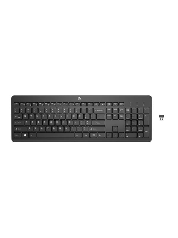 HP 230 Wireless Keyboard Black Nordic - Tastatur - Nordisk - Sort billede