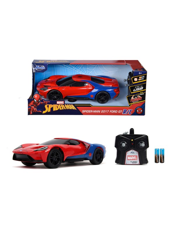 Jada Toys Radiostyret Marvel Spider-Man 2017 Ford GT, 1:16 billede