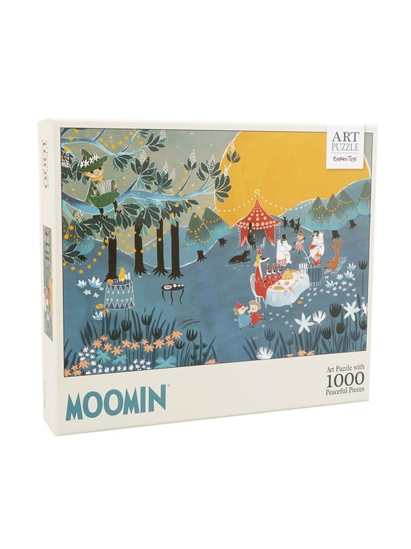 Mumi Art Puslespil - 1000 brikker - Blå - Mumi - Andet Bog - Barbo Toys - 2021 - Dansk - Booktok.dk