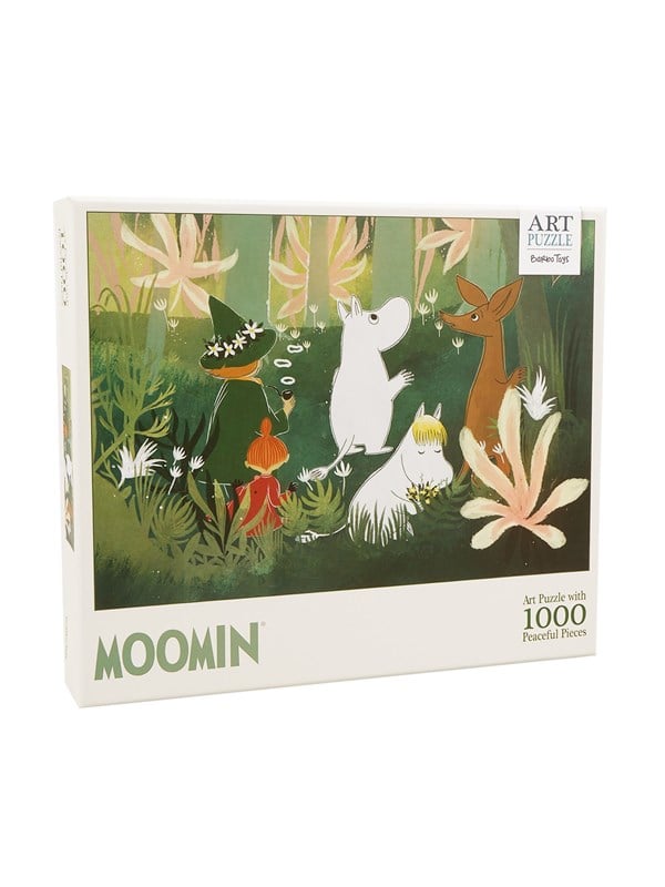 Mumi Art Puslespil - 1000 brikker - Grøn - Mumi - Andet Bog - Barbo Toys - 2021 - Dansk - Booktok.dk