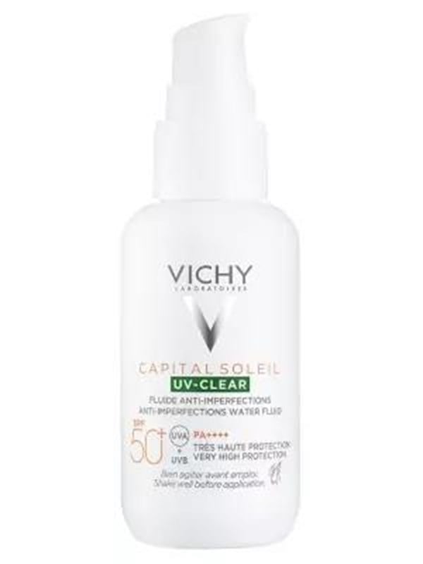 Vichy Capital Soleil Uvclear Spf 50 40ml High Protection Sunscreen For Imperfectionprone Skin