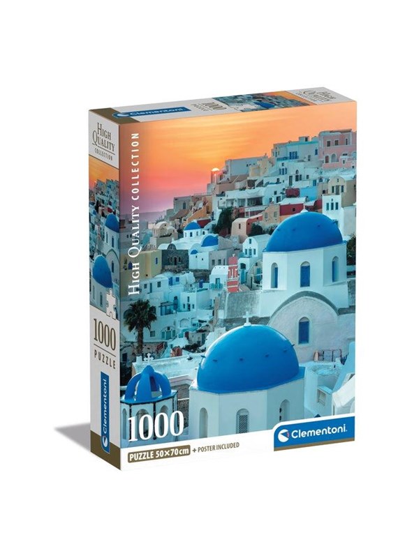 Clementoni 1000 stk CB Collection Santorini af høj kvalitet