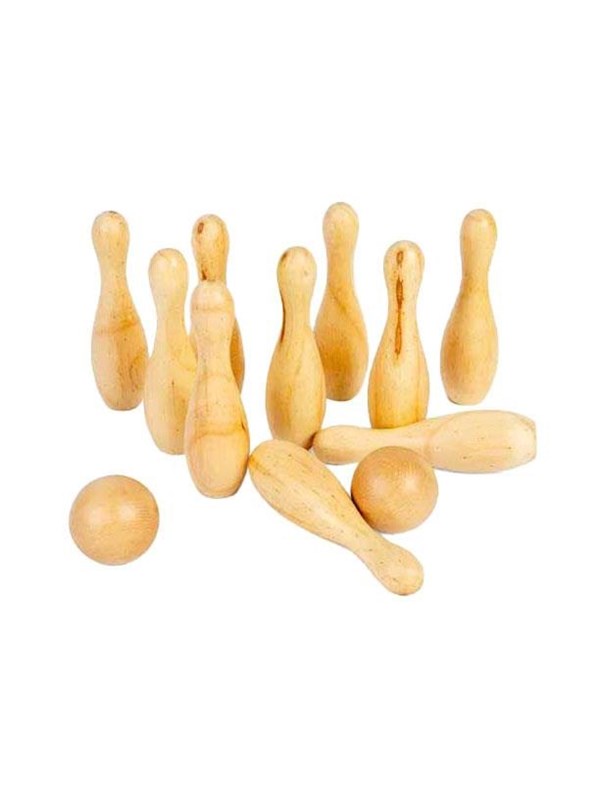 Bigjigs - Wooden Bowling Set 12 pcs.