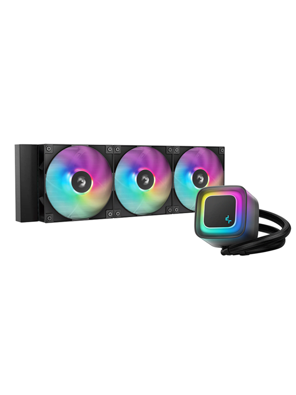 Deepcool LE360 V2 - Processors flydende kølesystem - Radiatorstørrelse: 360 mm - (for: LGA1700, LGA1200, LGA1151, LGA1150, LGA1155, AM5, AM4, LGA1851) - 120 mm - sort