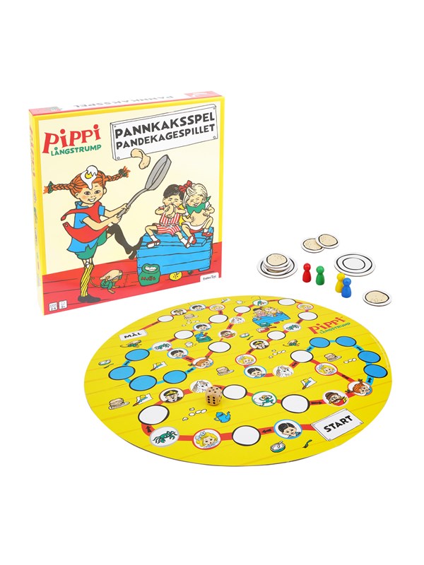 Pippi Langstrømpe - Pandekagespillet - - Andet Bog - Barbo Toys - 2023 - Dansk - Booktok.dk