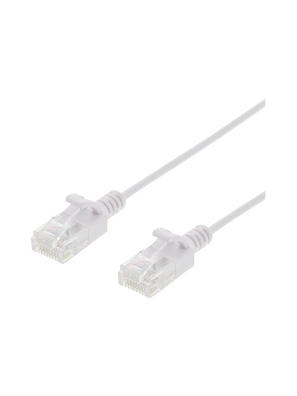 Deltaco patch cable - 1.5 m - white - Hvid - 1m
