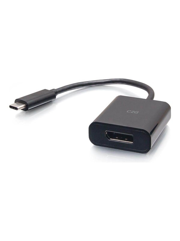 C2G USB-C to DisplayPort Adapter Converter - 4K 60Hz - Black - video adapter - 24 pin USB-C to DisplayPort