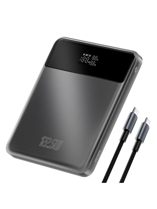 4smarts Power Bank Enterprise Slim - 20000 mAh Powerbank - Sort - 20000 mAh