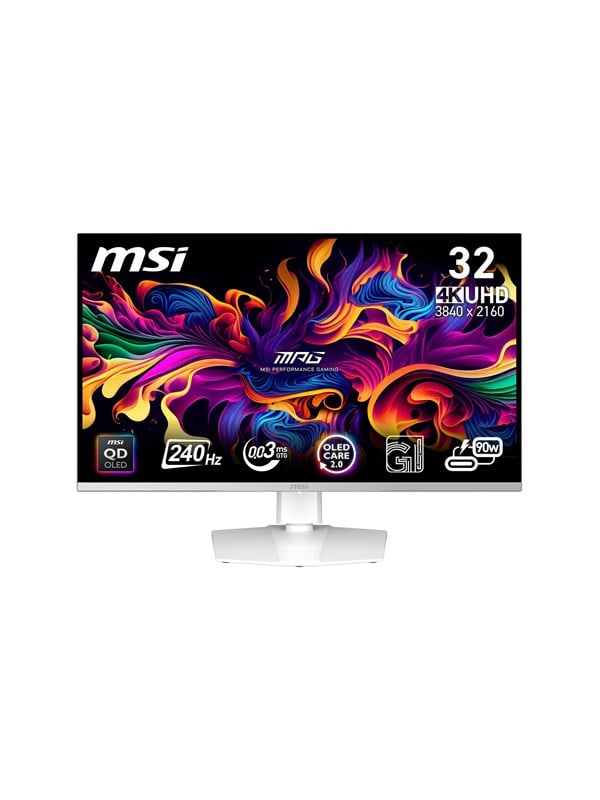31.5" MSI MPG 321URXWDE - 3840x2160 (4K) - 240Hz - QD-OLED billede