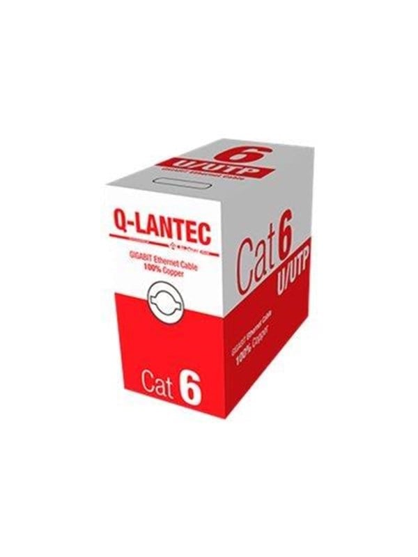 Netværkskabel Cat6 U/UTP 305 m - Q-LANTEC, grå